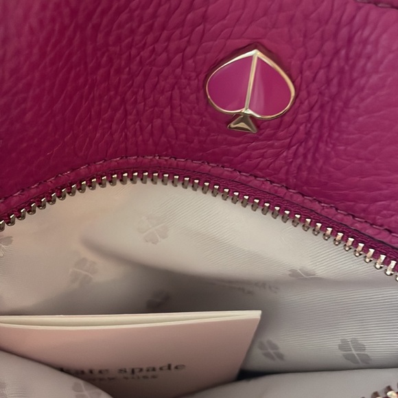 New without tags, burgundy, leather bag from Kate Spade - Picture 5 of 9